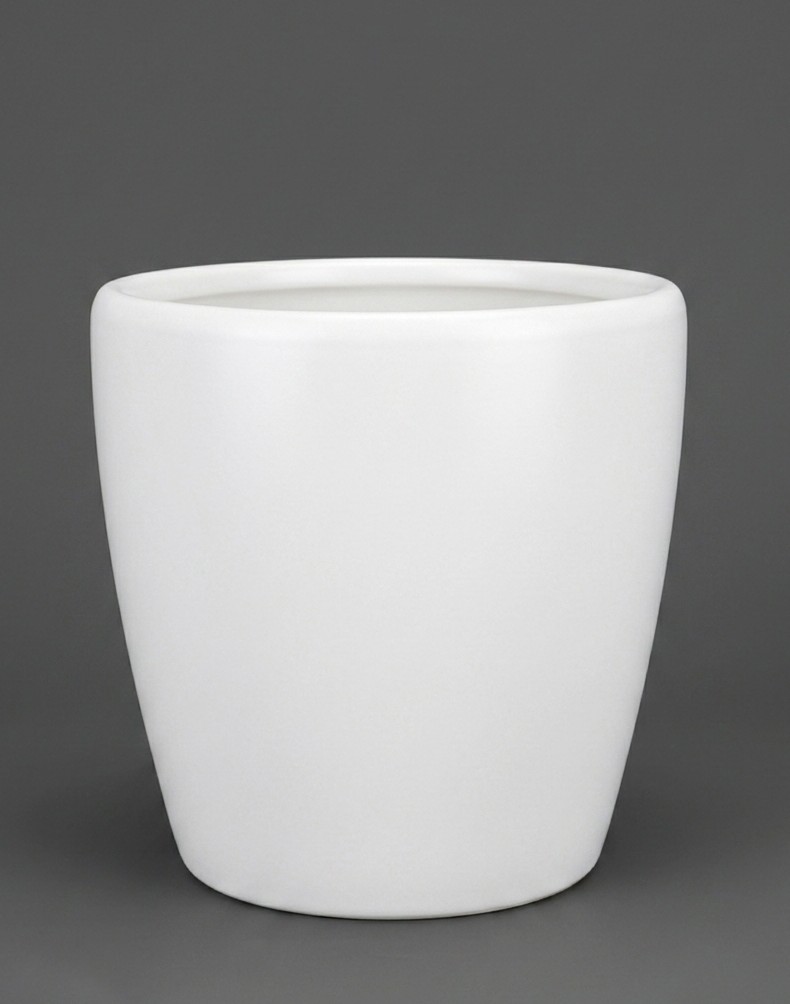white fibre pot