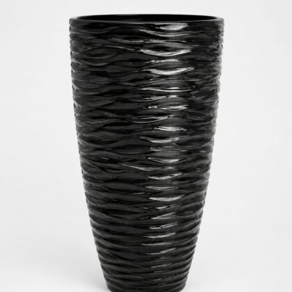 black fibre pot