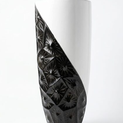 black and white mix fibre pot Hight:90cm Wild:37cm Deep:30cm