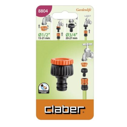 Multi Threaded Tap Connector 1/2" - 3/4", Code-8804